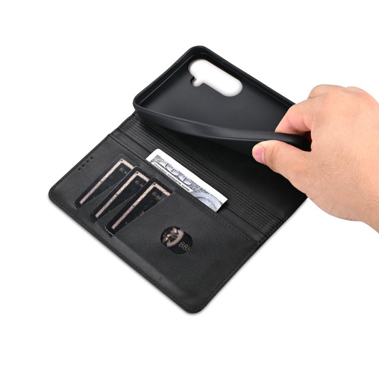 For Samsung Galaxy A56 5G AZNS Magnetic Calf Texture Flip Leather Phone Case