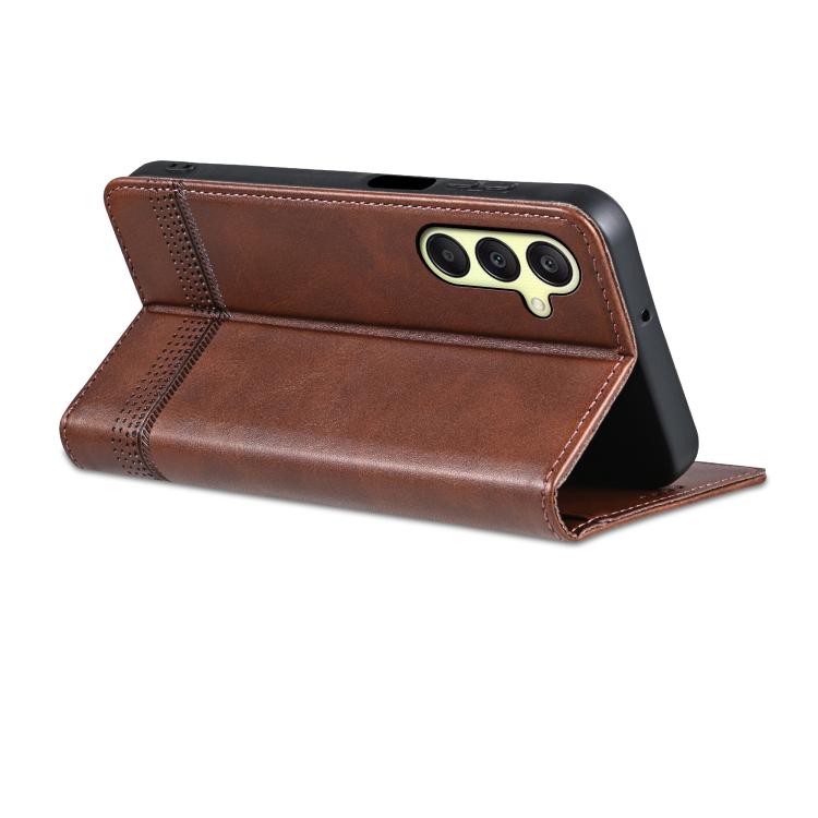 For Samsung Galaxy A26 5G AZNS Magnetic Calf Texture Flip Leather Phone Case
