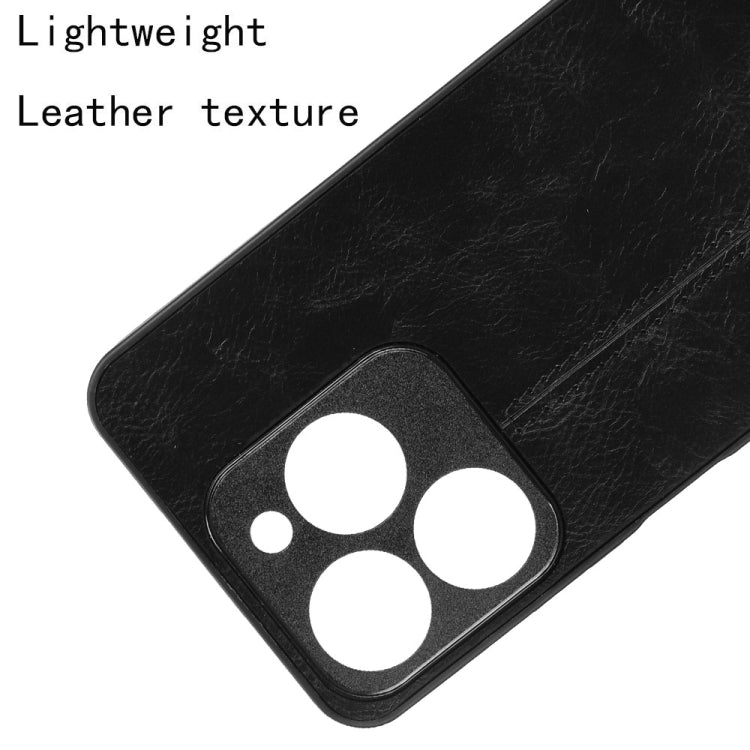 For Realme C63 / C61 4G / Narzo N63 Cow Pattern Sewing Card Bag Phone Case
