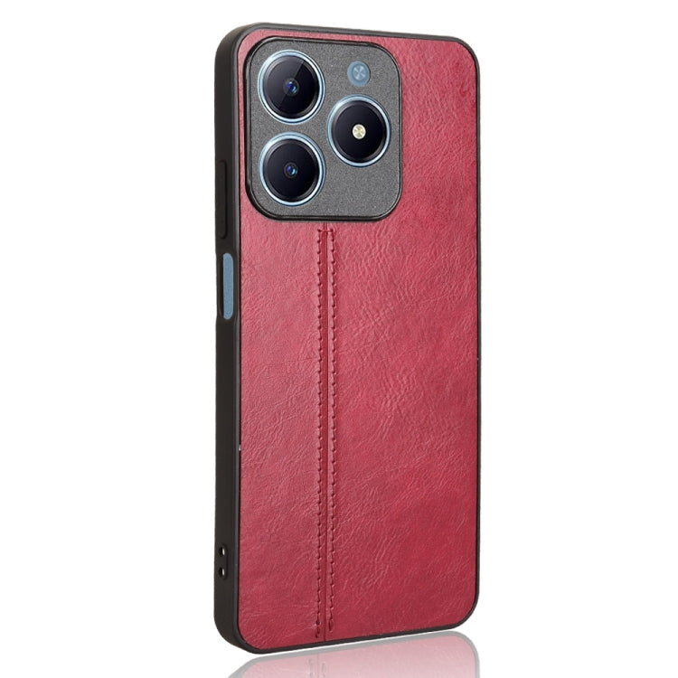 For Realme C63 / C61 4G / Narzo N63 Cow Pattern Sewing Card Bag Phone Case