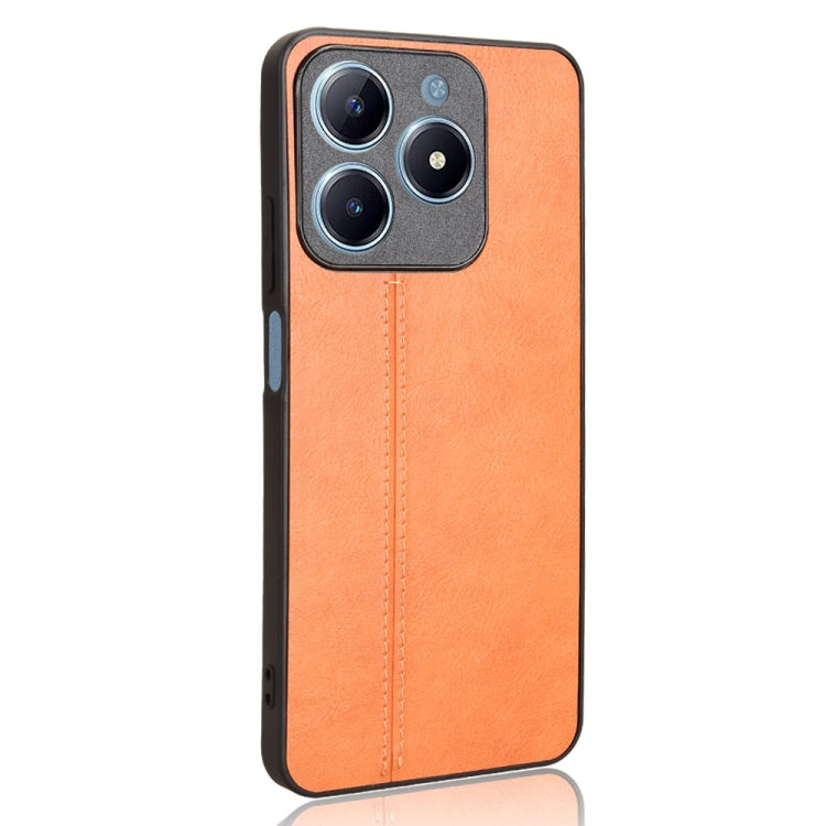 For Realme C63 / C61 4G / Narzo N63 Cow Pattern Sewing Card Bag Phone Case