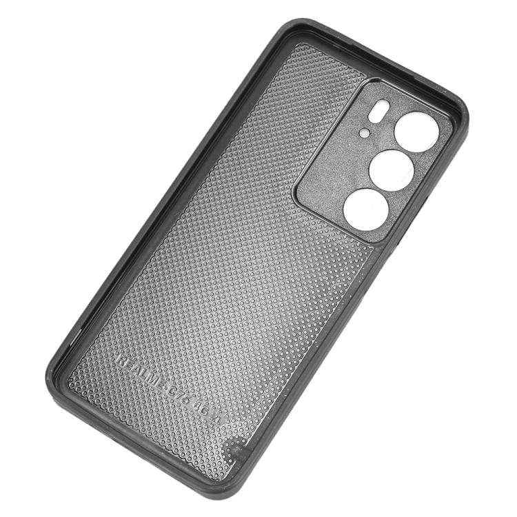 For Realme C75 Cow Pattern Sewing Card Bag Phone Case