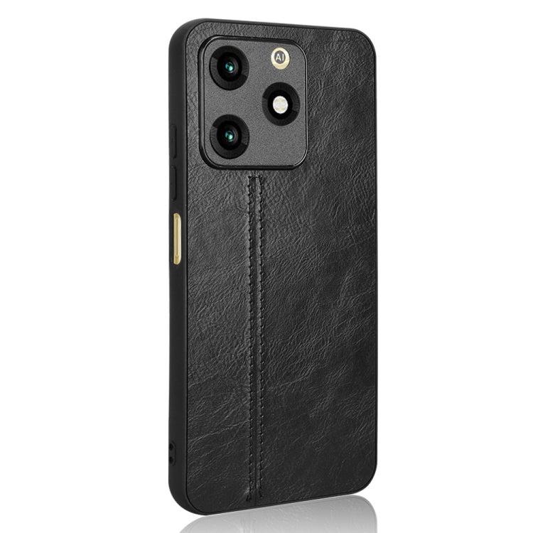 For Itel A70 Cow Pattern Sewing Back Cover Phone Case
