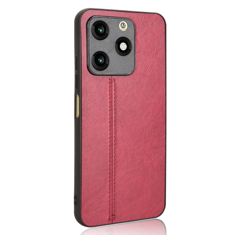 For Itel A70 Cow Pattern Sewing Back Cover Phone Case
