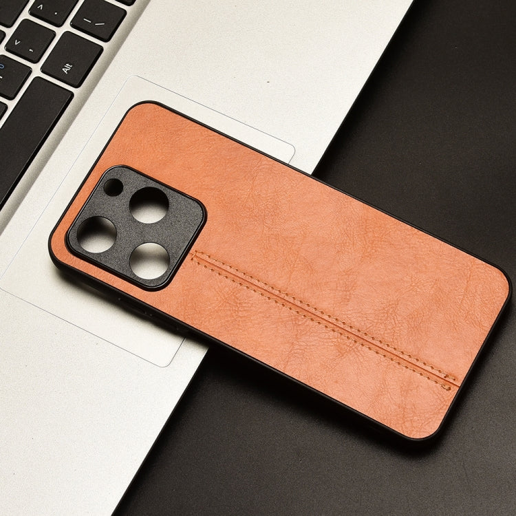 For Itel A70 Cow Pattern Sewing Back Cover Phone Case