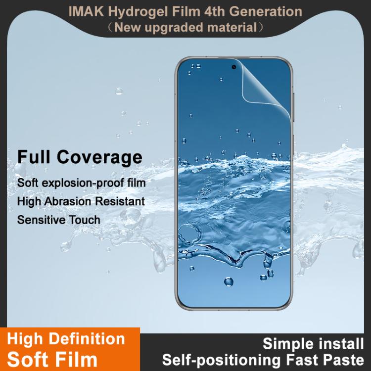 For Huawei Pura 80 5G imak 4th Generation  Full Coverage Screen Hydrogel Film Protector