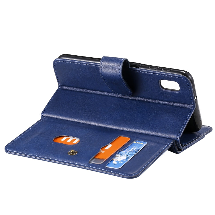 For Samsung Galaxy A10e Multifunctional Magnetic Copper Buckle Horizontal Flip Solid Color Leather Case with 10 Card Slots & Wallet & Holder & Photo Frame
