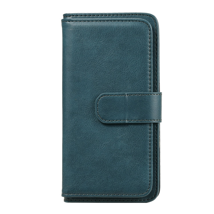 For Samsung Galaxy A01 Multifunctional Magnetic Copper Buckle Horizontal Flip Solid Color Leather Case with 10 Card Slots & Wallet & Holder & Photo Frame