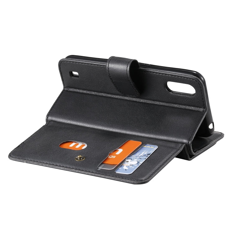 For Samsung Galaxy A01 Multifunctional Magnetic Copper Buckle Horizontal Flip Solid Color Leather Case with 10 Card Slots & Wallet & Holder & Photo Frame