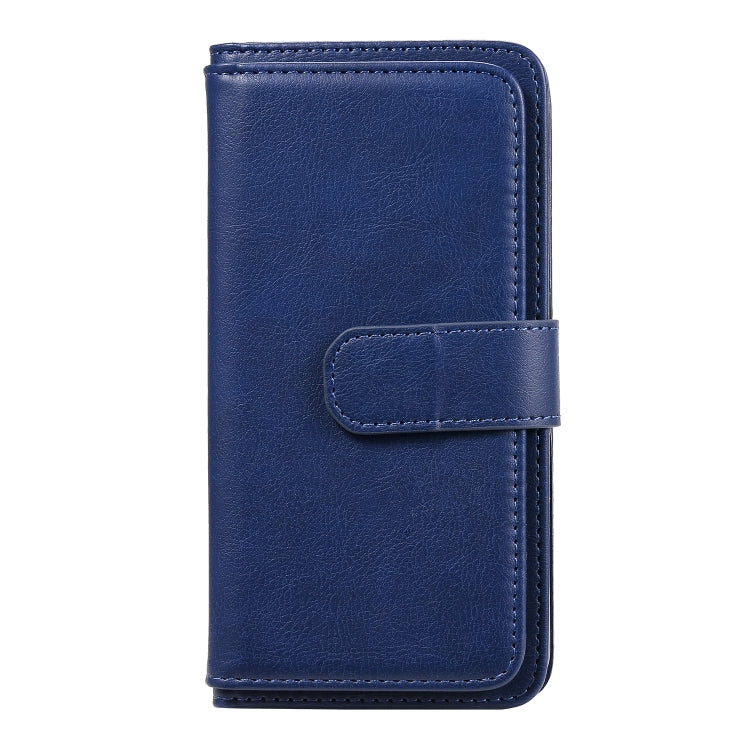 For Samsung Galaxy A01 Multifunctional Magnetic Copper Buckle Horizontal Flip Solid Color Leather Case with 10 Card Slots & Wallet & Holder & Photo Frame