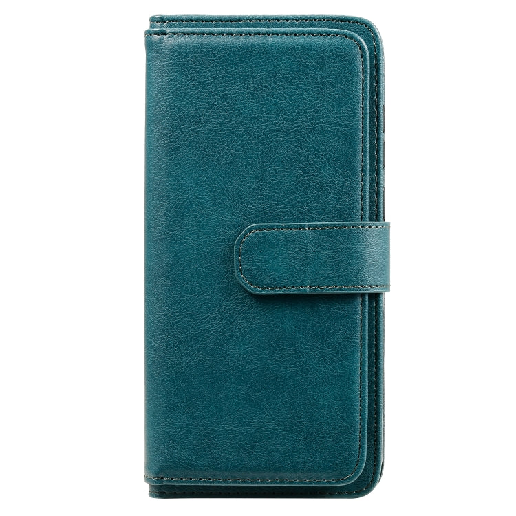 For Samsung Galaxy A11 Multifunctional Magnetic Copper Buckle Horizontal Flip Solid Color Leather Case with 10 Card Slots & Wallet & Holder & Photo Frame