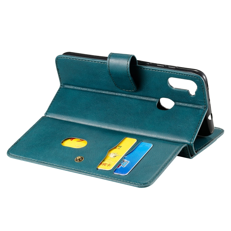 For Samsung Galaxy A11 Multifunctional Magnetic Copper Buckle Horizontal Flip Solid Color Leather Case with 10 Card Slots & Wallet & Holder & Photo Frame