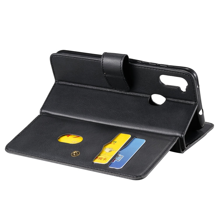 For Samsung Galaxy A11 Multifunctional Magnetic Copper Buckle Horizontal Flip Solid Color Leather Case with 10 Card Slots & Wallet & Holder & Photo Frame