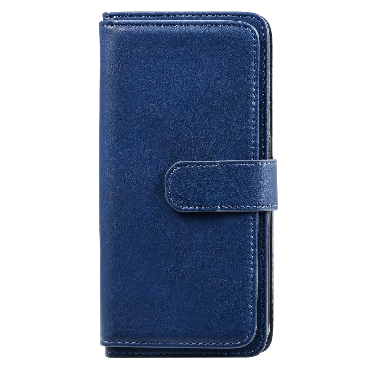 For Samsung Galaxy A11 Multifunctional Magnetic Copper Buckle Horizontal Flip Solid Color Leather Case with 10 Card Slots & Wallet & Holder & Photo Frame