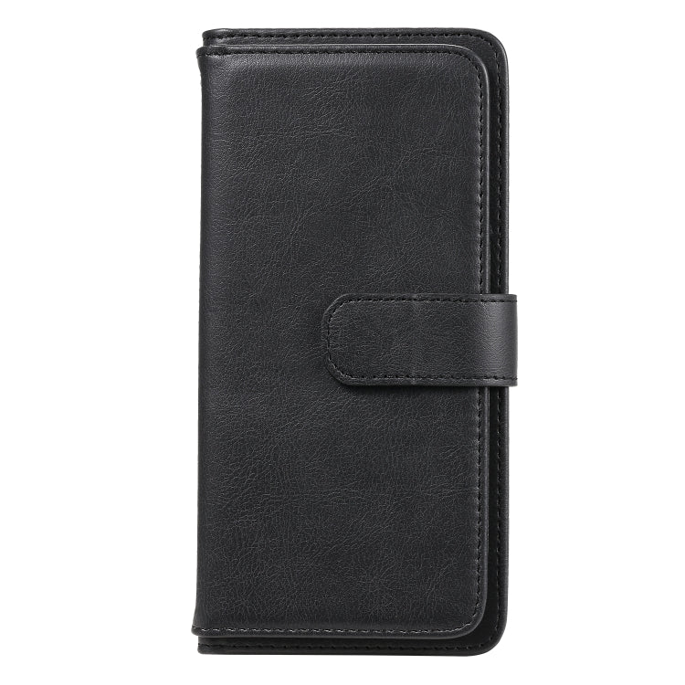 For Samsung Galaxy A21s Multifunctional Magnetic Copper Buckle Horizontal Flip Solid Color Leather Case with 10 Card Slots & Wallet & Holder & Photo Frame