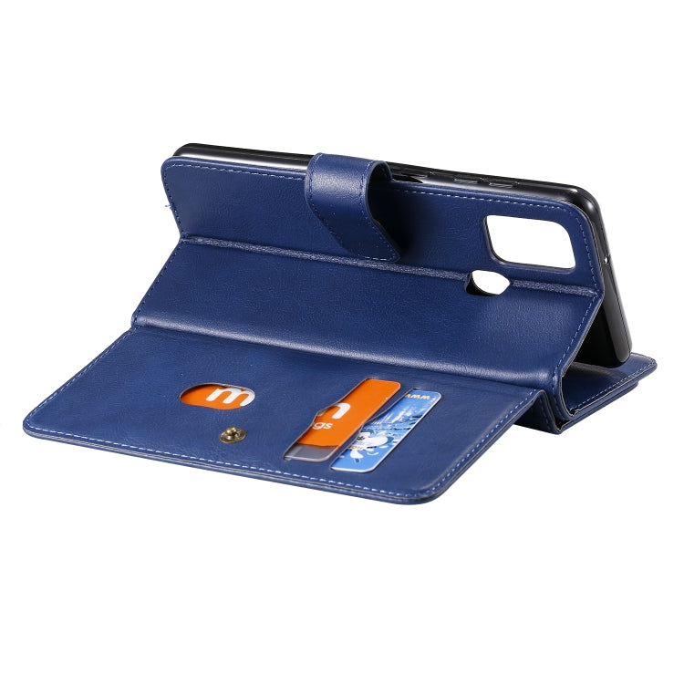 For Samsung Galaxy A21s Multifunctional Magnetic Copper Buckle Horizontal Flip Solid Color Leather Case with 10 Card Slots & Wallet & Holder & Photo Frame