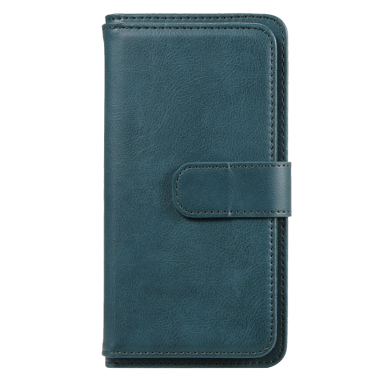 For Samsung Galaxy A41 Multifunctional Magnetic Copper Buckle Horizontal Flip Solid Color Leather Case with 10 Card Slots & Wallet & Holder & Photo Frame