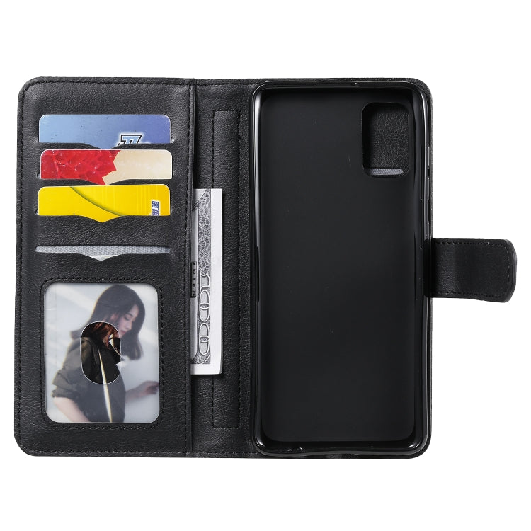 For Samsung Galaxy A41 Multifunctional Magnetic Copper Buckle Horizontal Flip Solid Color Leather Case with 10 Card Slots & Wallet & Holder & Photo Frame