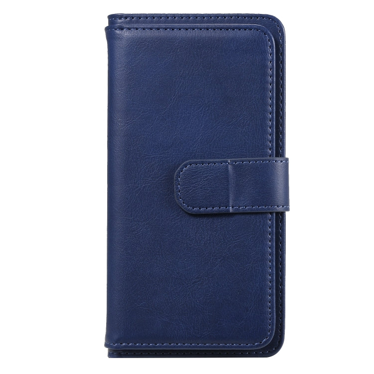 For Samsung Galaxy A41 Multifunctional Magnetic Copper Buckle Horizontal Flip Solid Color Leather Case with 10 Card Slots & Wallet & Holder & Photo Frame