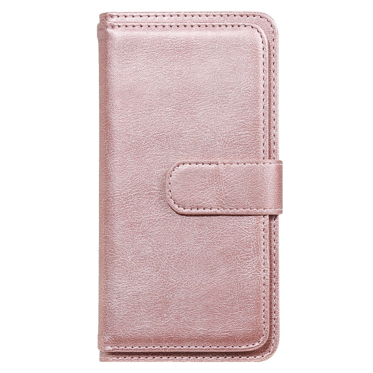 For Samsung Galaxy A41 Multifunctional Magnetic Copper Buckle Horizontal Flip Solid Color Leather Case with 10 Card Slots & Wallet & Holder & Photo Frame