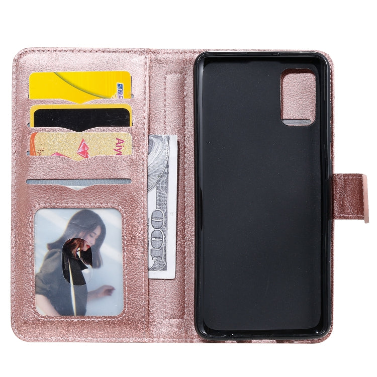 For Samsung Galaxy A41 Multifunctional Magnetic Copper Buckle Horizontal Flip Solid Color Leather Case with 10 Card Slots & Wallet & Holder & Photo Frame