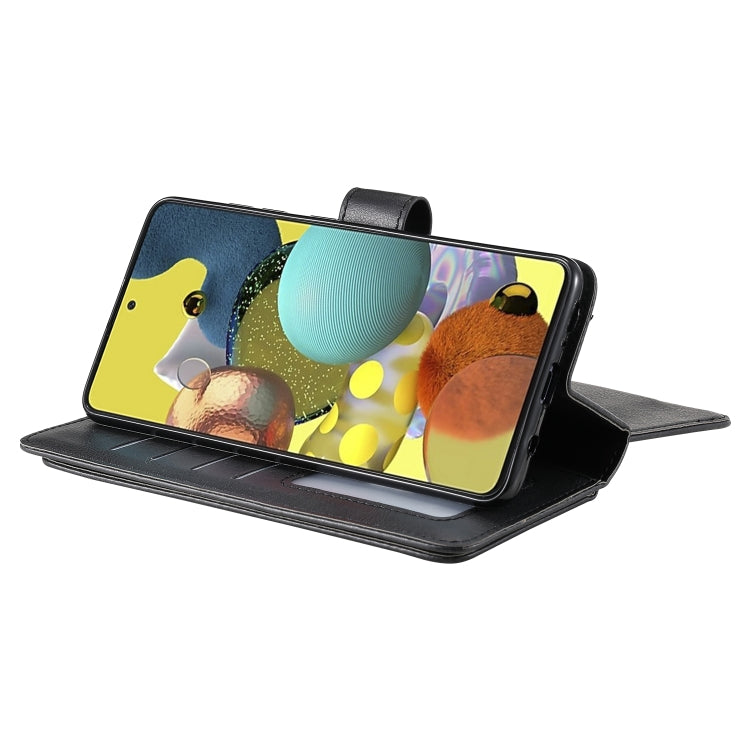 For Samsung Galaxy A51 (5G) Multifunctional Magnetic Copper Buckle Horizontal Flip Solid Color Leather Case with 10 Card Slots & Wallet & Holder & Photo Frame