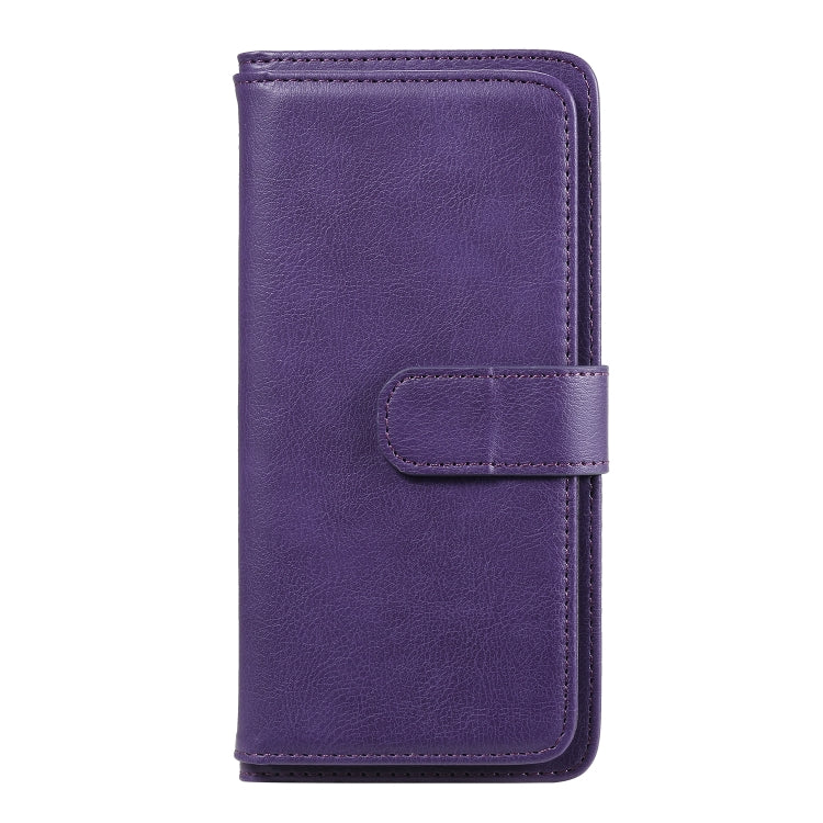 For Samsung Galaxy A51 (5G) Multifunctional Magnetic Copper Buckle Horizontal Flip Solid Color Leather Case with 10 Card Slots & Wallet & Holder & Photo Frame
