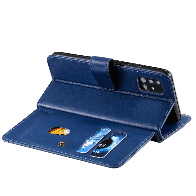 For Samsung Galaxy A51 (5G) Multifunctional Magnetic Copper Buckle Horizontal Flip Solid Color Leather Case with 10 Card Slots & Wallet & Holder & Photo Frame