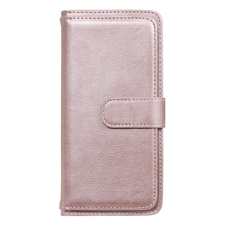 For Samsung Galaxy A51 (5G) Multifunctional Magnetic Copper Buckle Horizontal Flip Solid Color Leather Case with 10 Card Slots & Wallet & Holder & Photo Frame