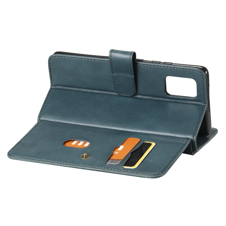 For Samsung Galaxy A71 (5G) Multifunctional Magnetic Copper Buckle Horizontal Flip Solid Color Leather Case with 10 Card Slots & Wallet & Holder & Photo Frame
