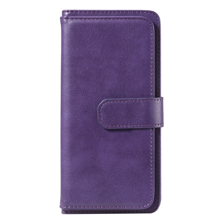 For Samsung Galaxy A71 (5G) Multifunctional Magnetic Copper Buckle Horizontal Flip Solid Color Leather Case with 10 Card Slots & Wallet & Holder & Photo Frame
