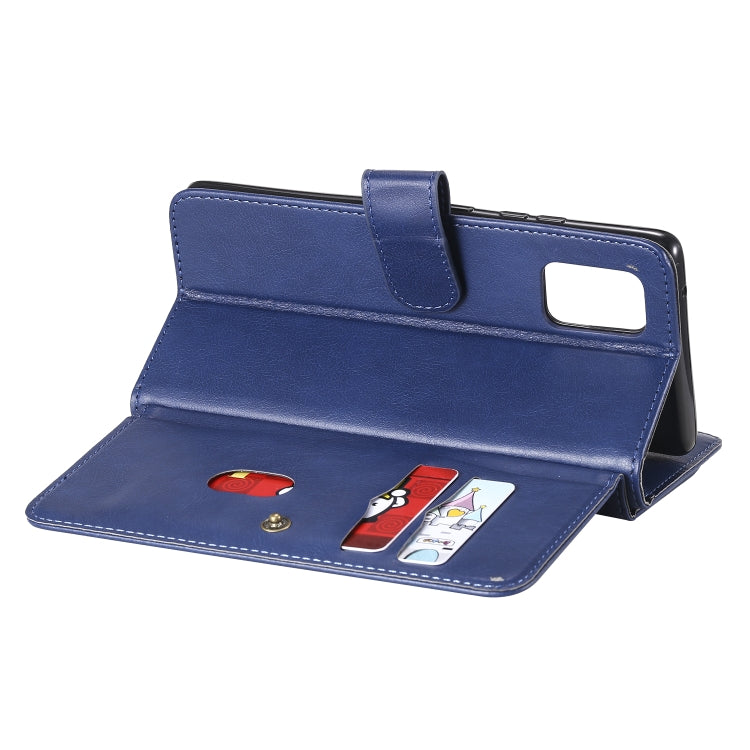 For Samsung Galaxy A71 (5G) Multifunctional Magnetic Copper Buckle Horizontal Flip Solid Color Leather Case with 10 Card Slots & Wallet & Holder & Photo Frame