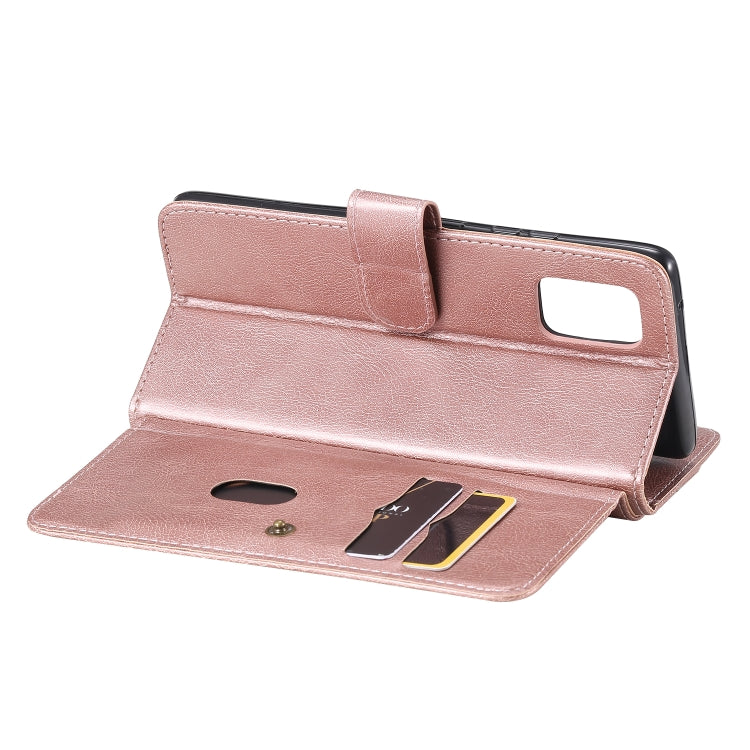 For Samsung Galaxy A71 (5G) Multifunctional Magnetic Copper Buckle Horizontal Flip Solid Color Leather Case with 10 Card Slots & Wallet & Holder & Photo Frame