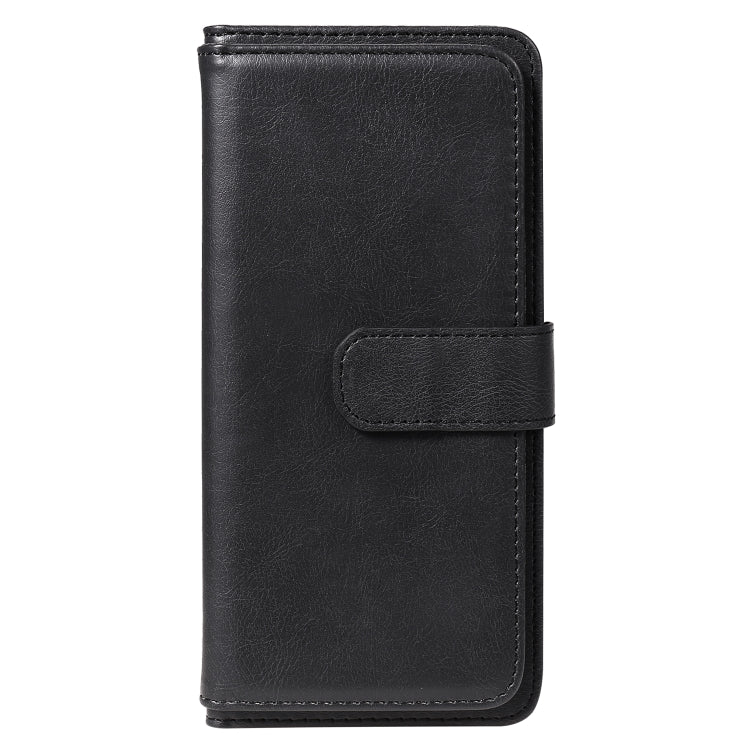For Samsung Galaxy A70 Multifunctional Magnetic Copper Buckle Horizontal Flip Solid Color Leather Case with 10 Card Slots & Wallet & Holder & Photo Frame