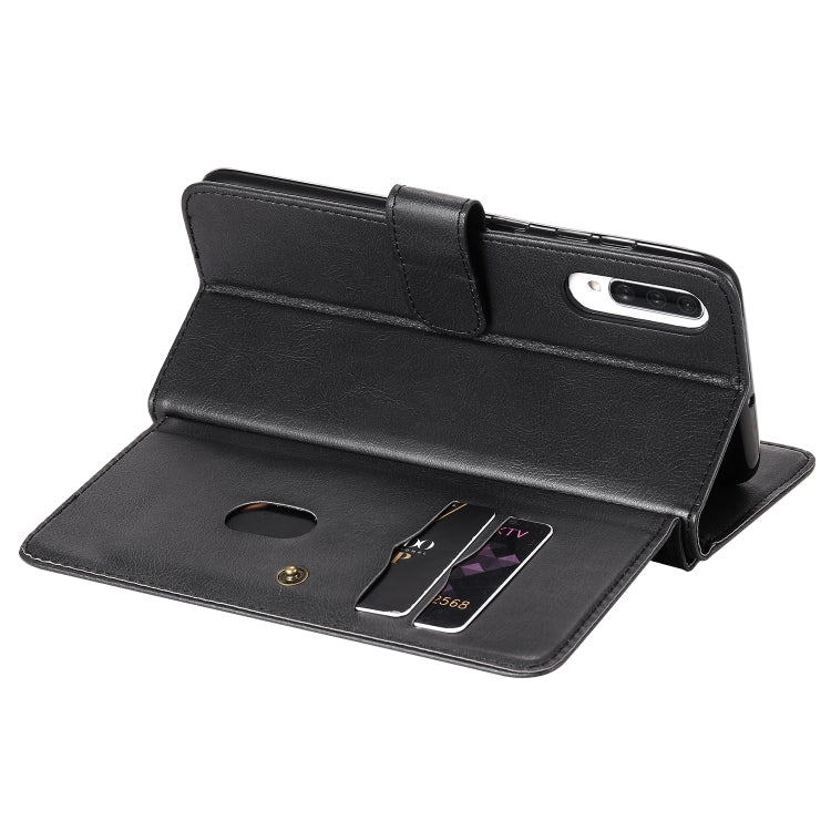 For Samsung Galaxy A70 Multifunctional Magnetic Copper Buckle Horizontal Flip Solid Color Leather Case with 10 Card Slots & Wallet & Holder & Photo Frame