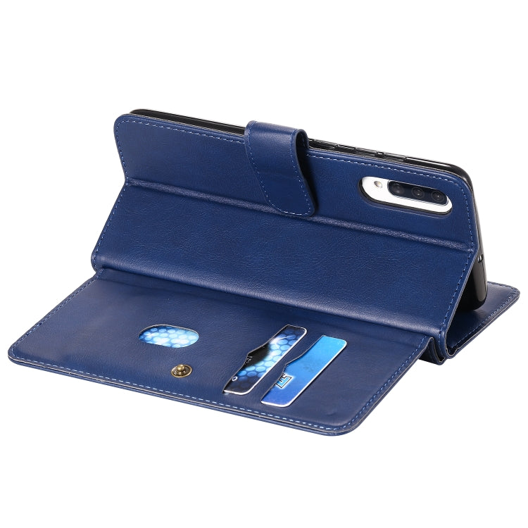For Samsung Galaxy A70 Multifunctional Magnetic Copper Buckle Horizontal Flip Solid Color Leather Case with 10 Card Slots & Wallet & Holder & Photo Frame