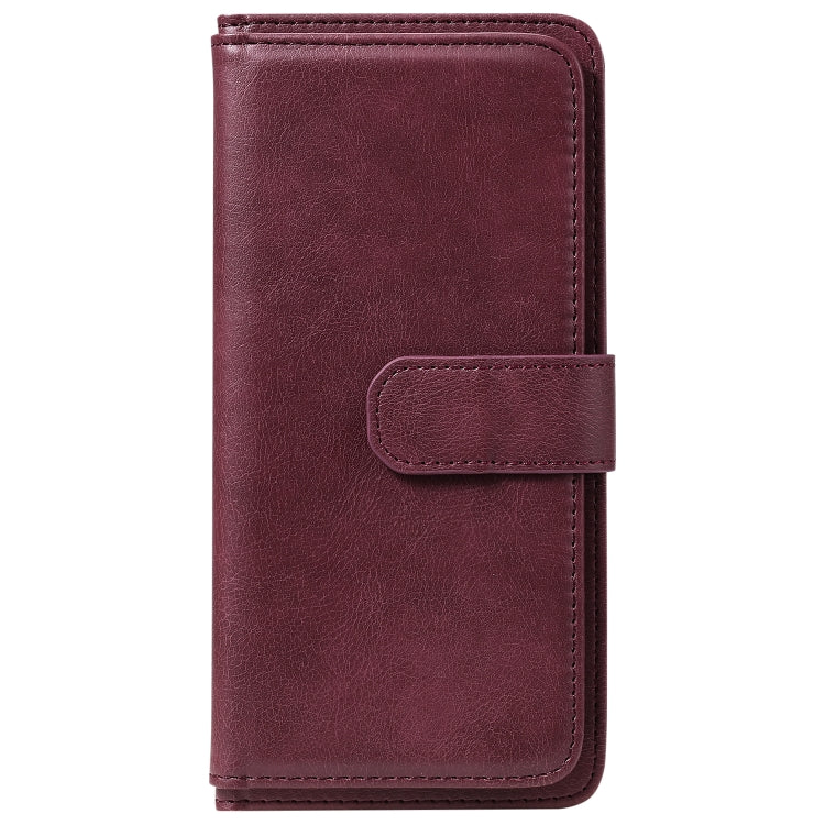 For Samsung Galaxy M31 Multifunctional Magnetic Copper Buckle Horizontal Flip Solid Color Leather Case with 10 Card Slots & Wallet & Holder & Photo Frame