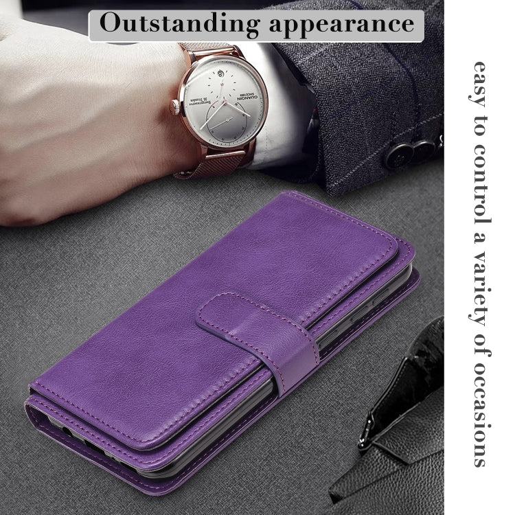 For Samsung Galaxy M31 Multifunctional Magnetic Copper Buckle Horizontal Flip Solid Color Leather Case with 10 Card Slots & Wallet & Holder & Photo Frame
