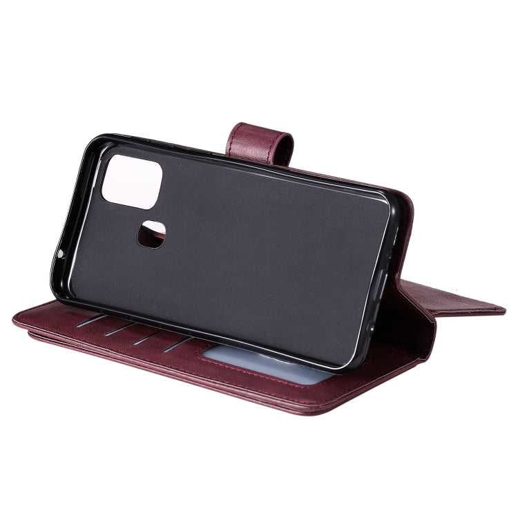 For Samsung Galaxy M31 Multifunctional Magnetic Copper Buckle Horizontal Flip Solid Color Leather Case with 10 Card Slots & Wallet & Holder & Photo Frame