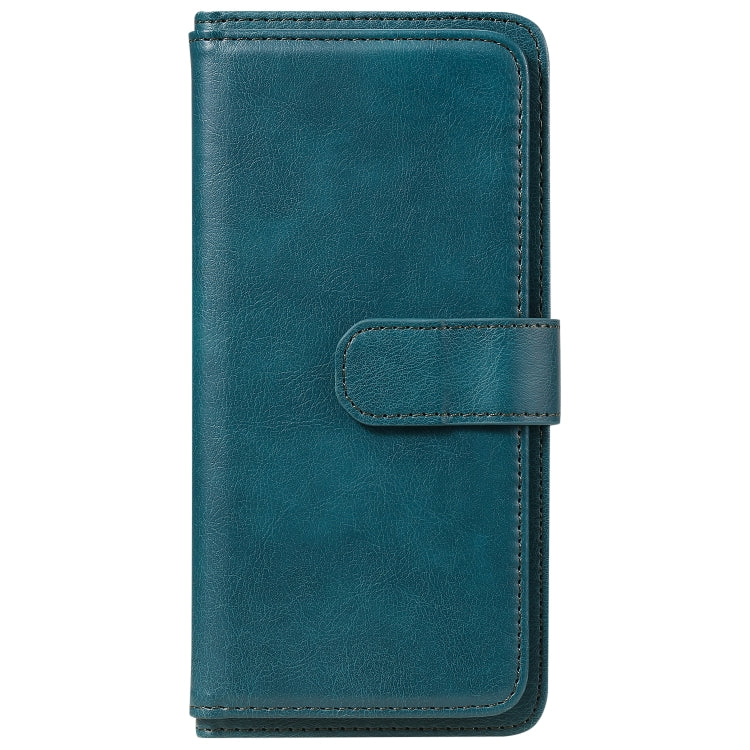 For Samsung Galaxy M31 Multifunctional Magnetic Copper Buckle Horizontal Flip Solid Color Leather Case with 10 Card Slots & Wallet & Holder & Photo Frame
