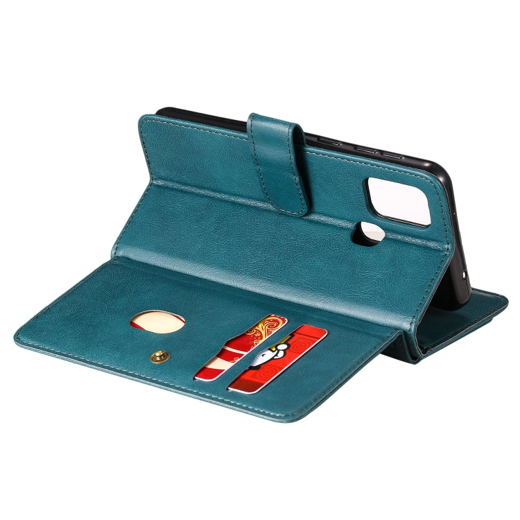 For Samsung Galaxy M31 Multifunctional Magnetic Copper Buckle Horizontal Flip Solid Color Leather Case with 10 Card Slots & Wallet & Holder & Photo Frame