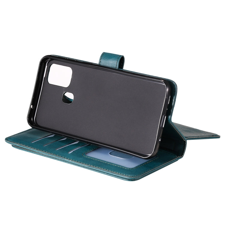 For Samsung Galaxy M31 Multifunctional Magnetic Copper Buckle Horizontal Flip Solid Color Leather Case with 10 Card Slots & Wallet & Holder & Photo Frame
