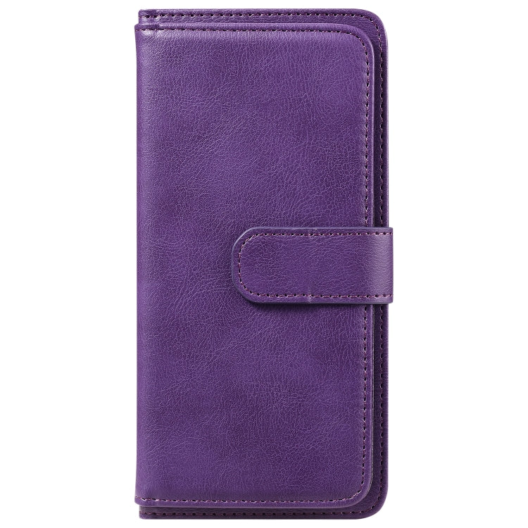 For Samsung Galaxy M31 Multifunctional Magnetic Copper Buckle Horizontal Flip Solid Color Leather Case with 10 Card Slots & Wallet & Holder & Photo Frame