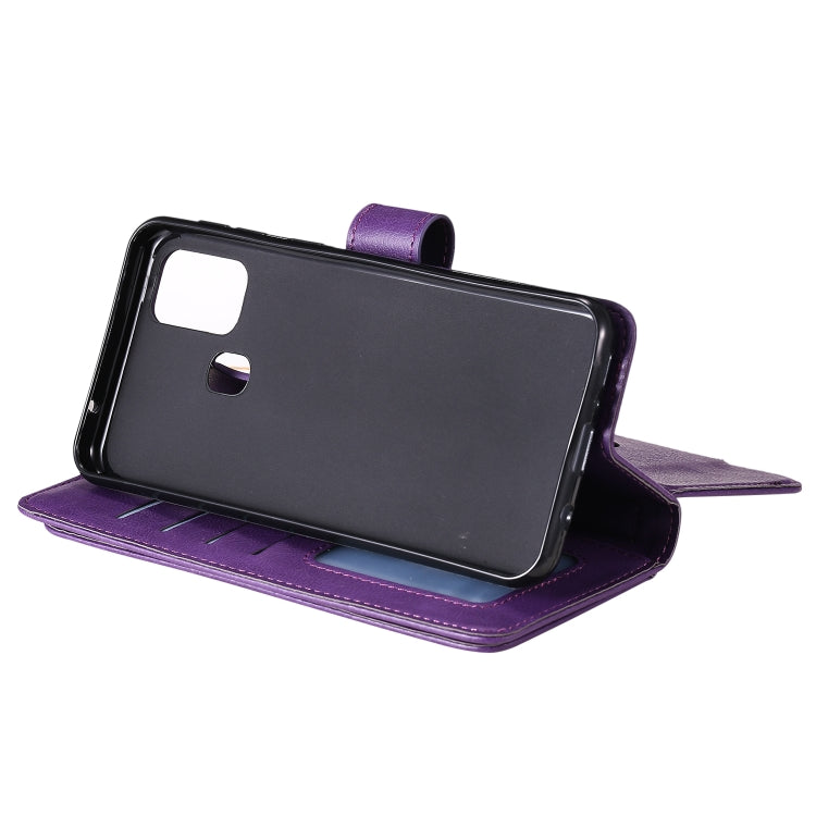 For Samsung Galaxy M31 Multifunctional Magnetic Copper Buckle Horizontal Flip Solid Color Leather Case with 10 Card Slots & Wallet & Holder & Photo Frame