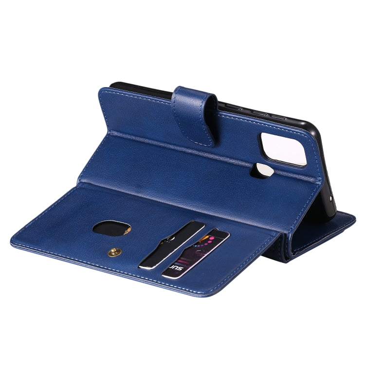 For Samsung Galaxy M31 Multifunctional Magnetic Copper Buckle Horizontal Flip Solid Color Leather Case with 10 Card Slots & Wallet & Holder & Photo Frame