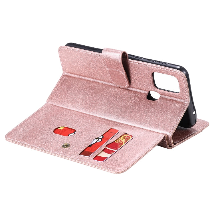 For Samsung Galaxy M31 Multifunctional Magnetic Copper Buckle Horizontal Flip Solid Color Leather Case with 10 Card Slots & Wallet & Holder & Photo Frame