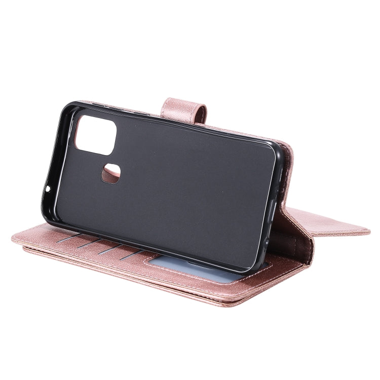 For Samsung Galaxy M31 Multifunctional Magnetic Copper Buckle Horizontal Flip Solid Color Leather Case with 10 Card Slots & Wallet & Holder & Photo Frame