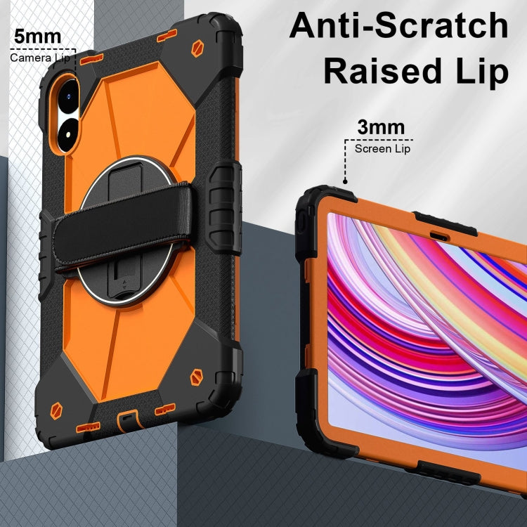 For Xiaomi Poco Pad 12.1 Contrast Color Robot Silicone Hybrid PC Tablet Case