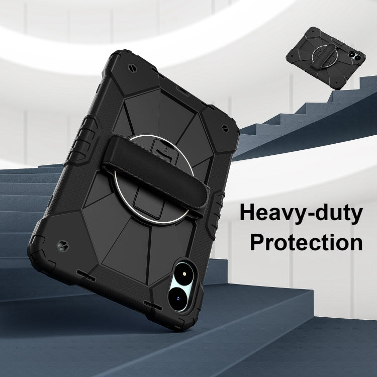 For Xiaomi Poco Pad 12.1 Contrast Color Robot Silicone Hybrid PC Tablet Case