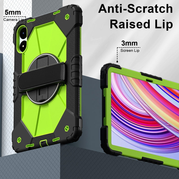 For Xiaomi Poco Pad 12.1 Contrast Color Robot Silicone Hybrid PC Tablet Case